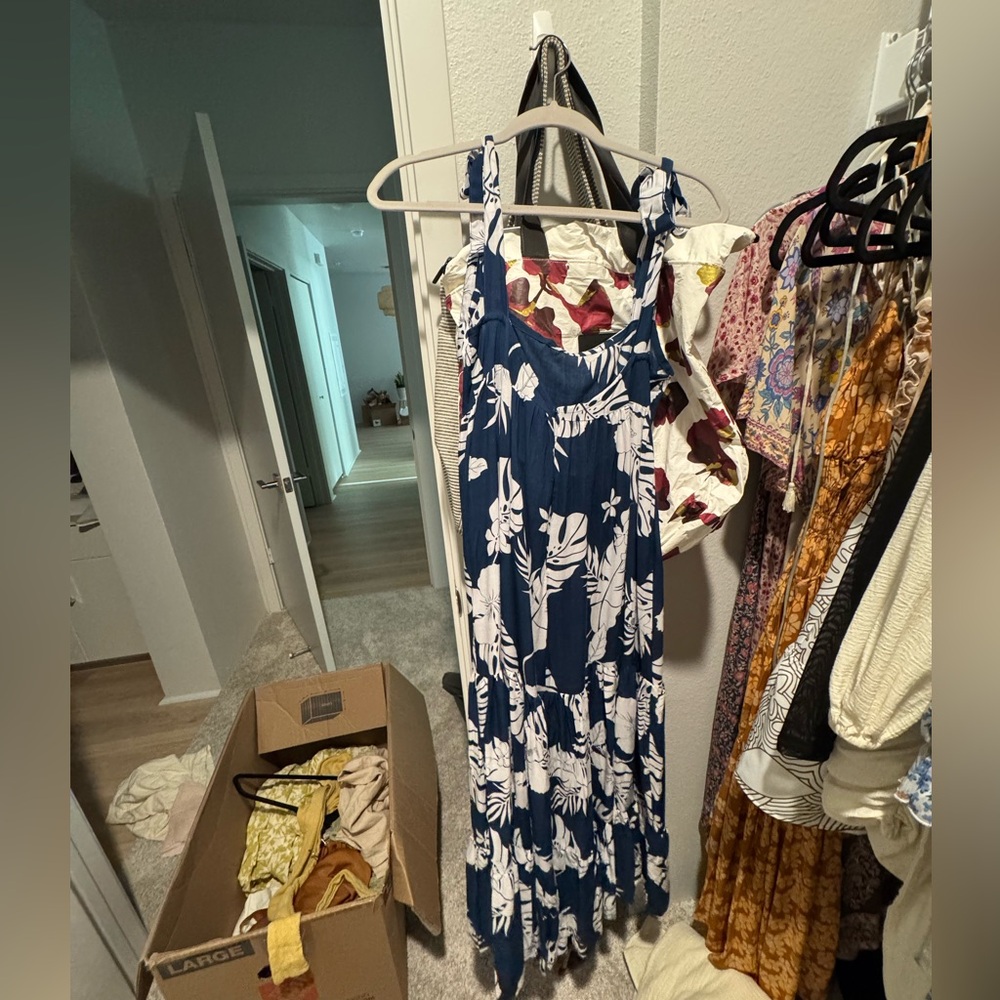 Eimeo navy blue maxi dress in XS. Worn once